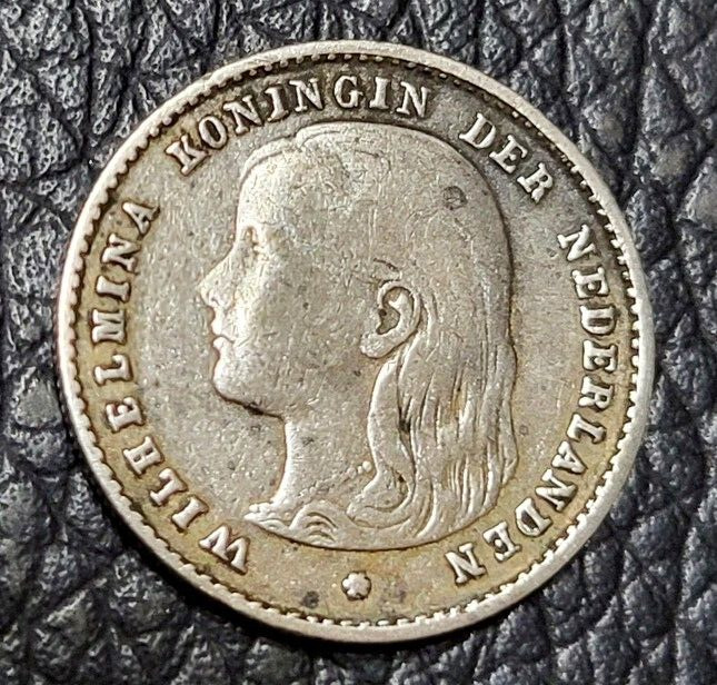 Read more about the article 1897 Netherlands 10 Cents Silver (.640) Coin