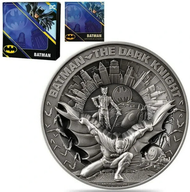 Read more about the article *SALE* 2024 Barbados 10 oz Silver Batman The Dark Knight DC Comics Coin 250 Mint