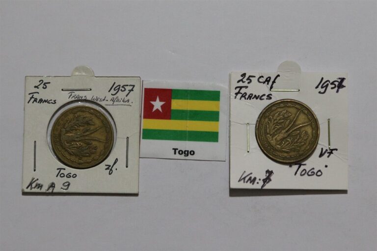 Read more about the article TOGO – 25 FRANCS 1987 – 2 COINS B49 #1283