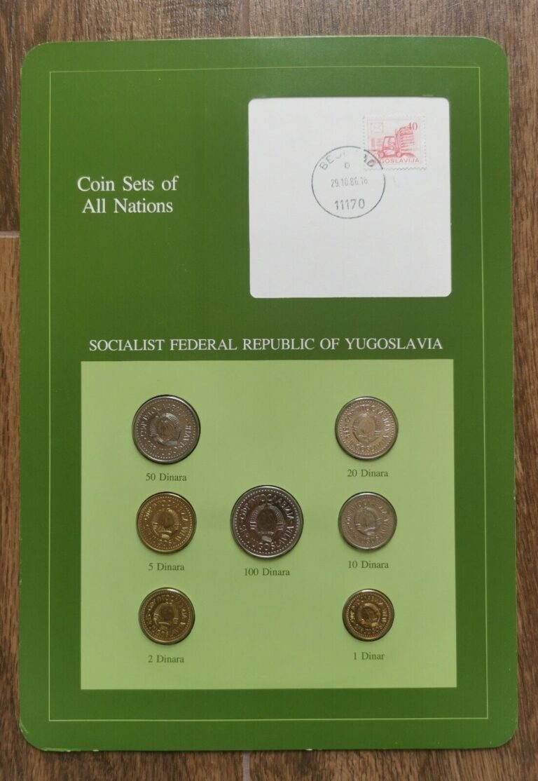 Read more about the article Coin Sets of All Nations YUGOSLAVIA 1983-1985 Rare 7 Coins Set