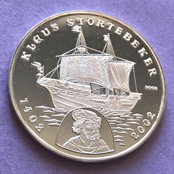 Read more about the article Benin2002 Klaus Stortebeker 1000 Francs Silver Coin Proof