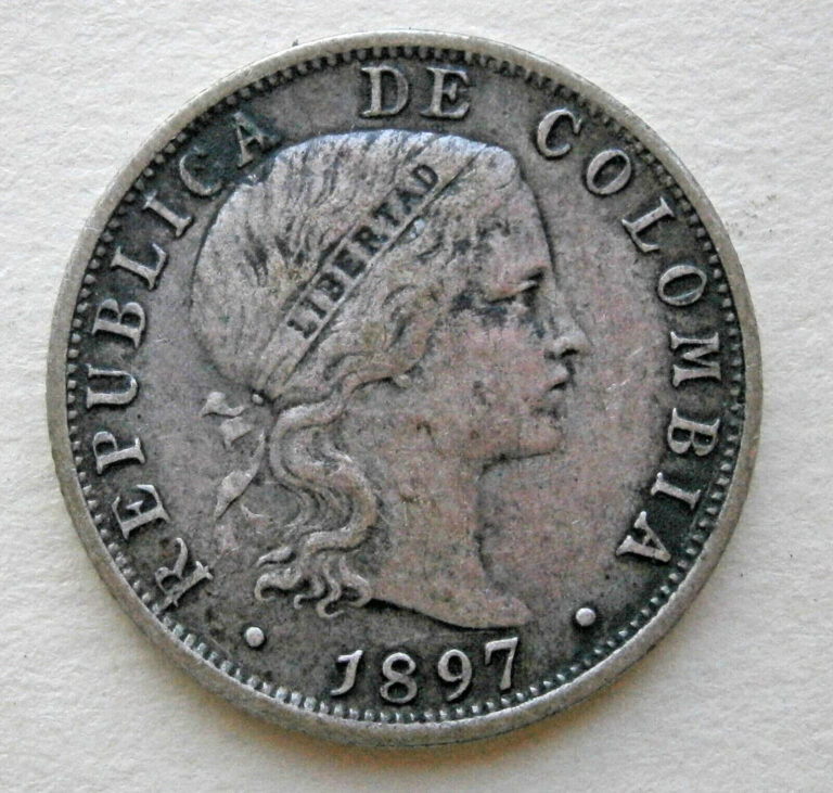 Read more about the article Colombia – 1897 Diez Centavos Silver Coin