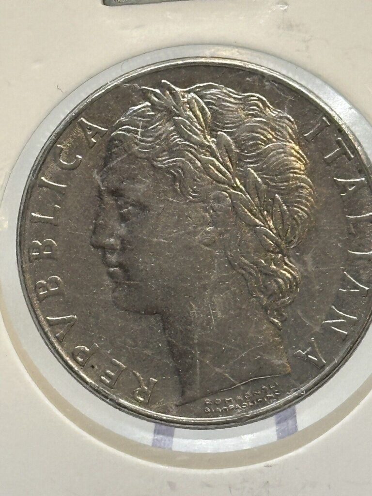 Read more about the article 1979 Italian L.100 Lire coin Repvbblica Italiana Nice sharp coin