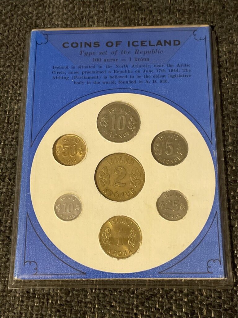 Read more about the article Coins Of Iceland Set   seven different in set