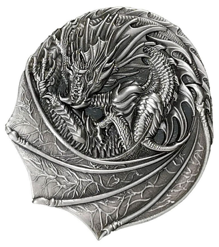 Read more about the article 2022 Fiji Dragons of the World: Welsh Red Dragon Shaped Coin 1 oz .999 Silver