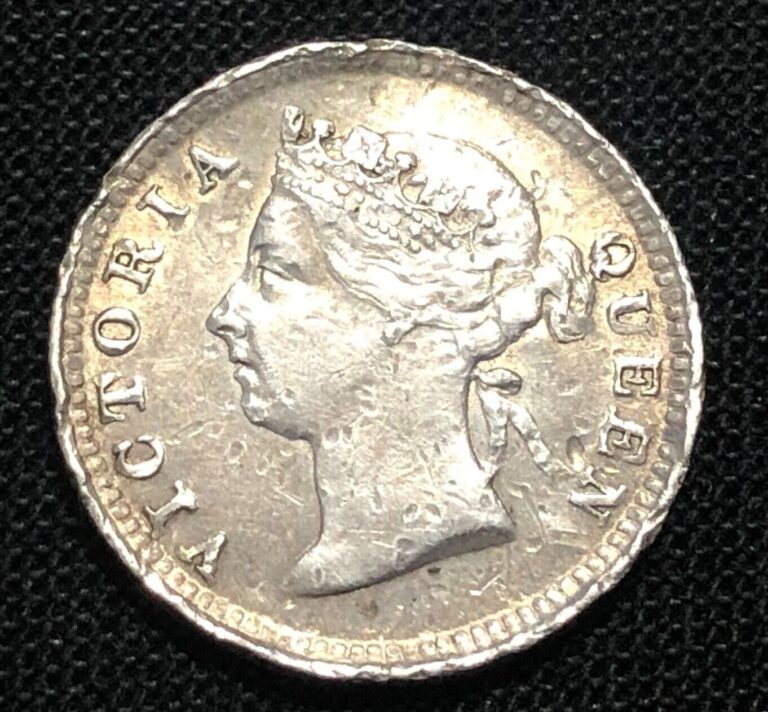 Read more about the article Straits Settlements 5 Cent 1898. Silver World Coin. 16mm KM10 Queen Victoria