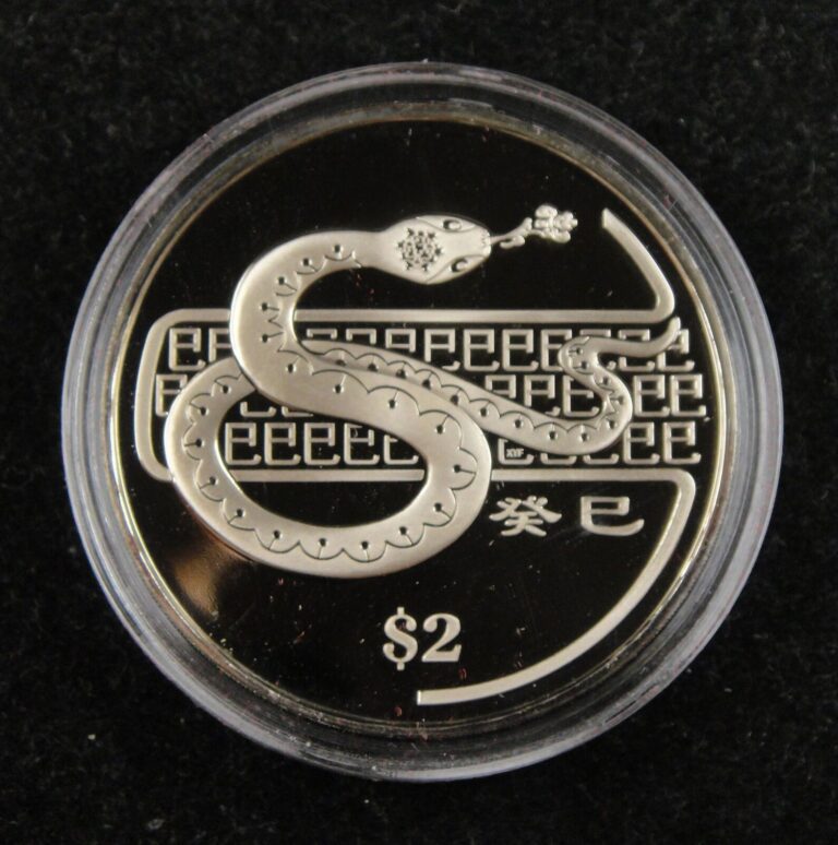 Read more about the article Singapore 2 Dollars Coin 2013 UNC  Year of the Snake  Chinese Lunar Year