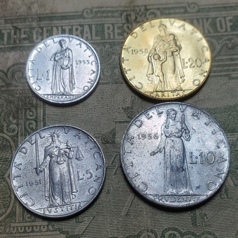 Read more about the article Vatican City Coin Lot of (4) 1950s Better Grade * ESTATE *