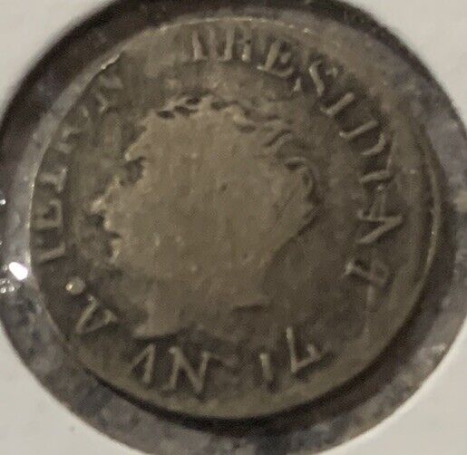 Read more about the article 1817 AN14 12C Republic Of Haiti 12 Centimes Silver Coin Free Shipping USA