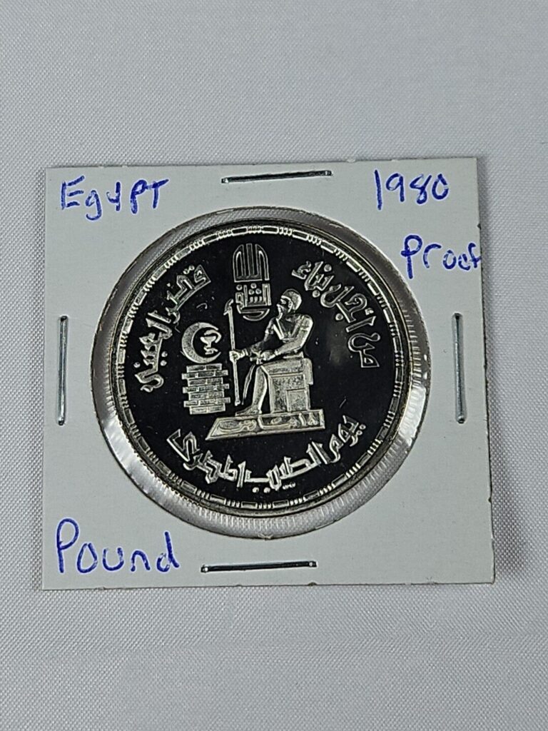 Read more about the article AH1400 1980 Egypt United Arab Republic 1 Pound Doctors’ Day Proof Silver Coin