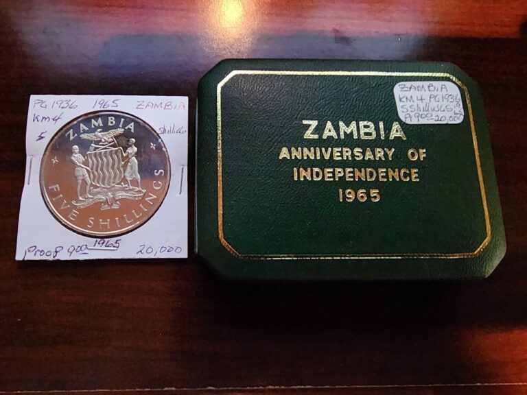 Read more about the article 1965 ZAMBIA PROOF 5 SHILLINGS COIN