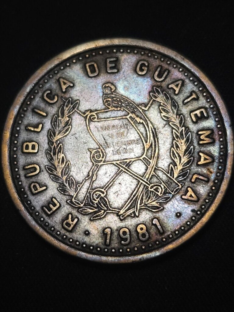 Read more about the article 1981 Guatemala 25 Centavos Toned