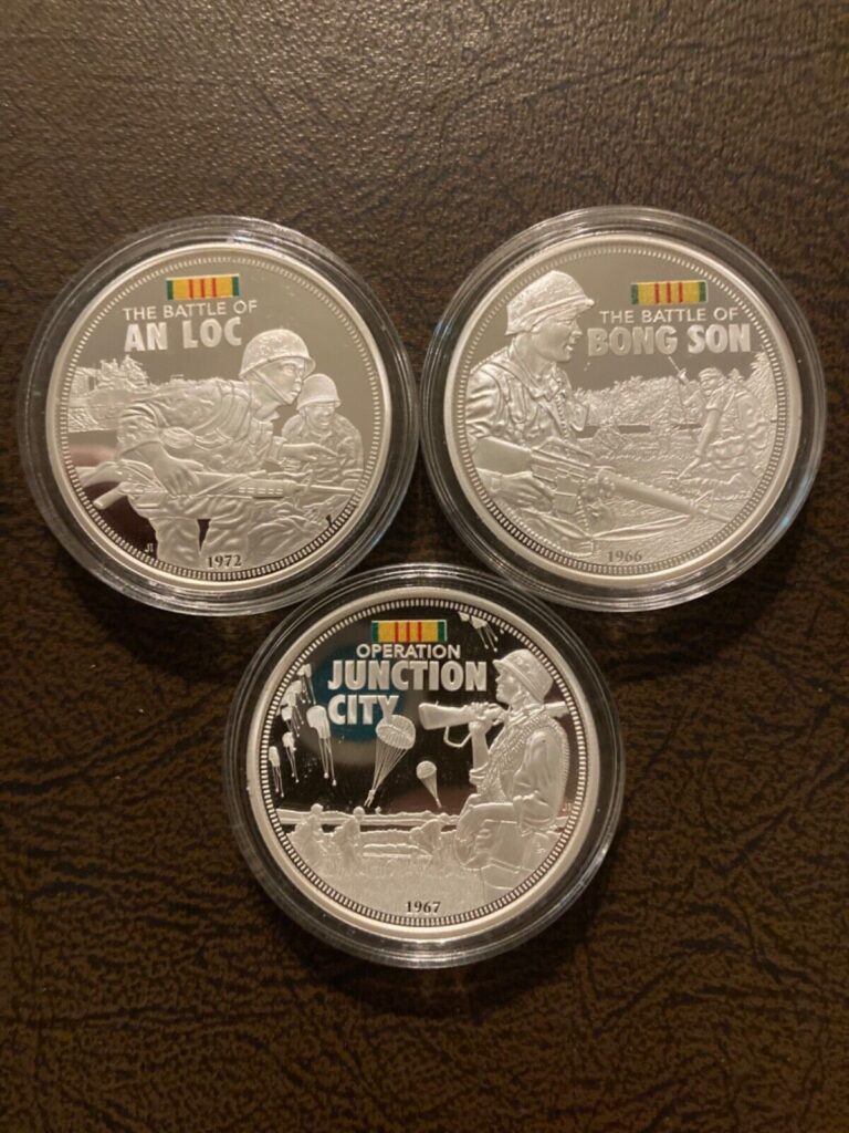 Read more about the article 3 Vietnam Proof Coins: Battle of Hue  Hamburger Hill  Tet Offensive