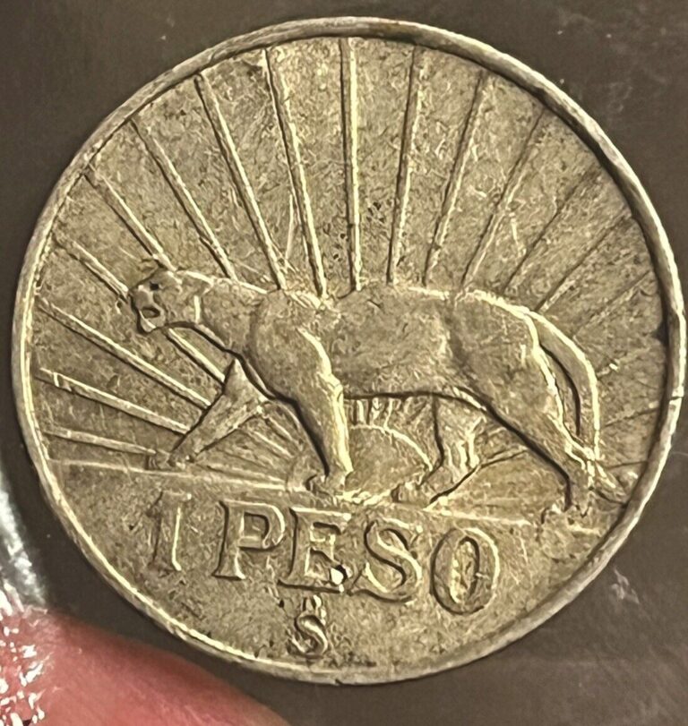 Read more about the article 1942 Uruguay 1 Peso Silver Coin  Artigas  Excellent Vintage Silver World Coin