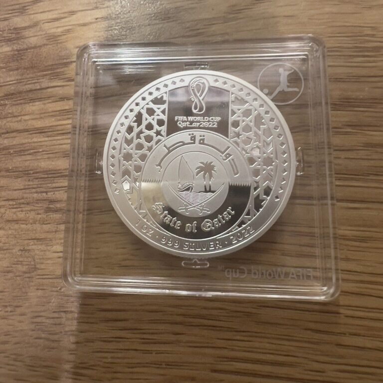 Read more about the article 2022 1 oz Proof Qatar Silver FIFA World Cup Amazing Coin