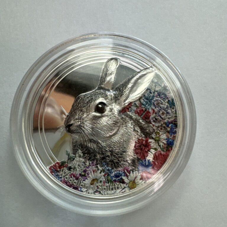 Read more about the article 2019 Mongolia 1oz Woodland Spirits Series Rabbit Silver Coin