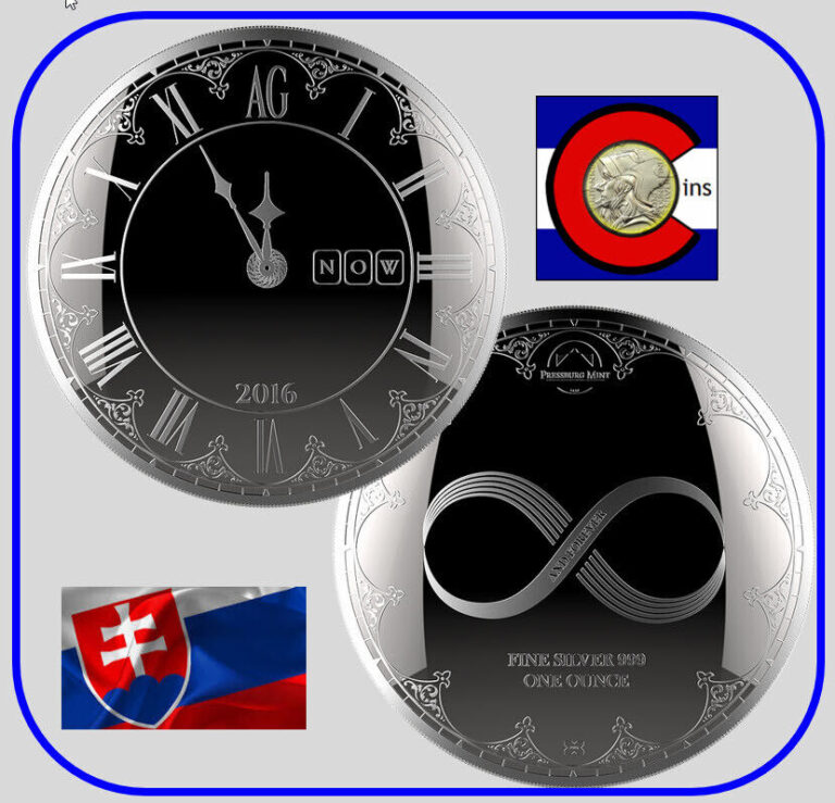 Read more about the article 2016 Slovakia Chronos 1 oz BU Silver Medal in capsule – Pressburg Mint