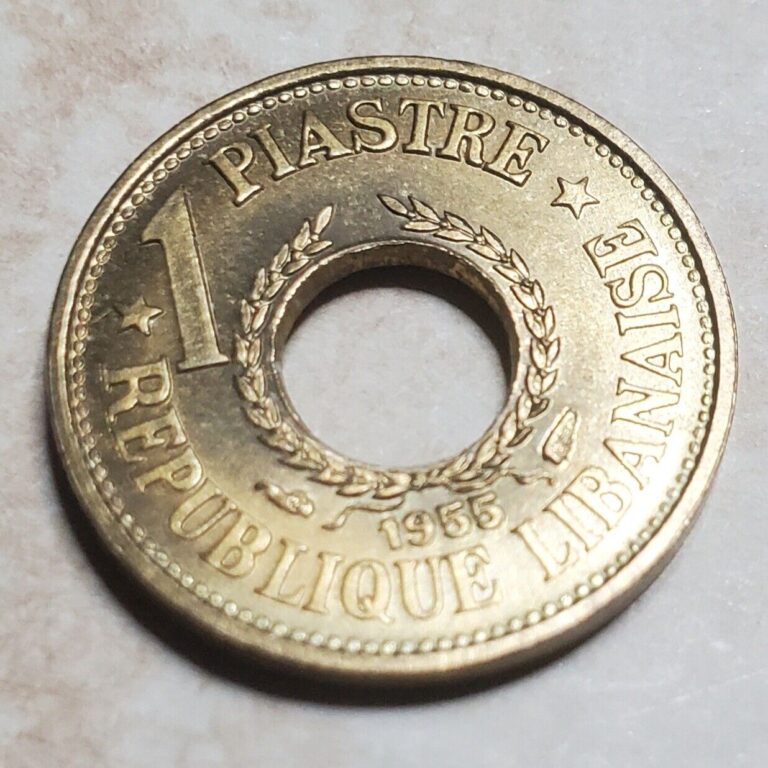 Read more about the article 1955 LEBANON 1 PIASTRE COIN BU * ESTATE *