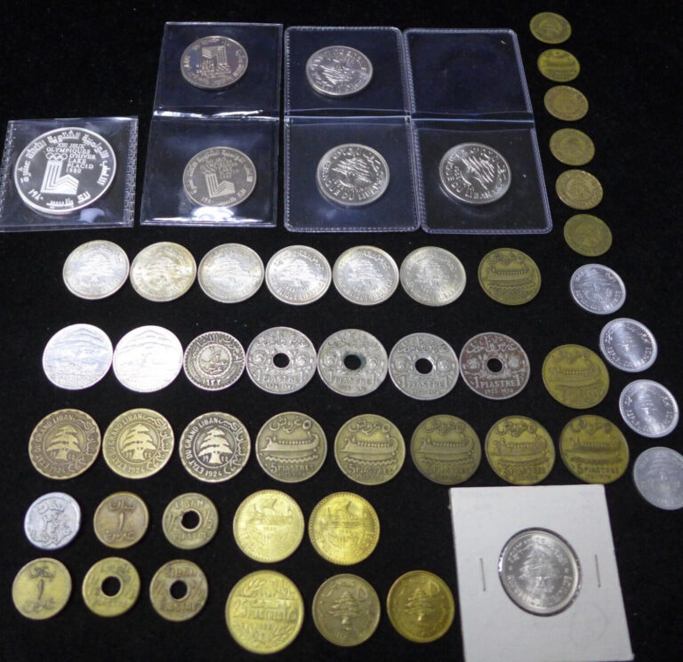 Read more about the article Nice lot of (51) Lebanon Coins 1924-1980 – See list in photo.