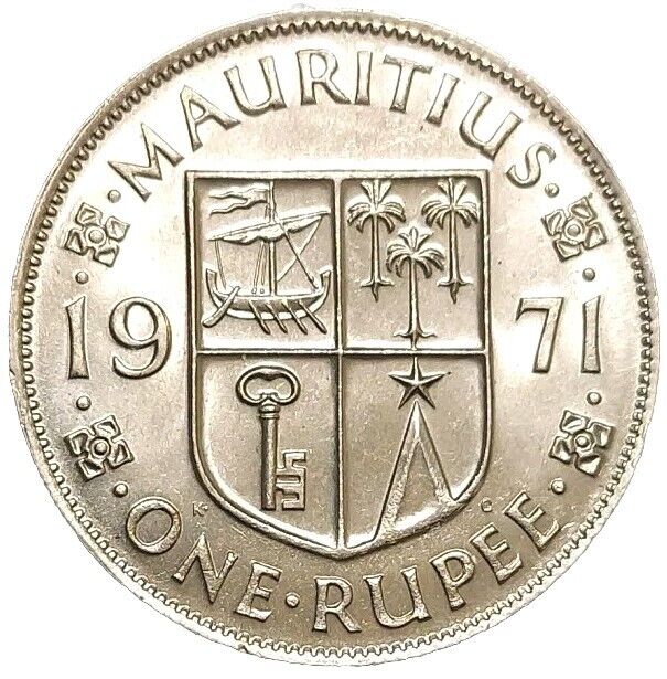 Read more about the article 1971 British Mauritius 1 Rupee Lovely BU UNC Coin QEII KM 35.1 Security Edge