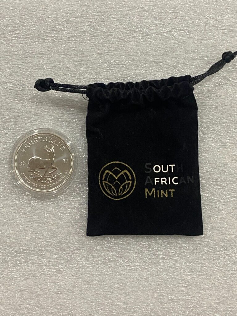 Read more about the article 2017 South Africa Silver Krugerrand 50 Anniversary 1 Oz Silver Coin w/ Pouch COA