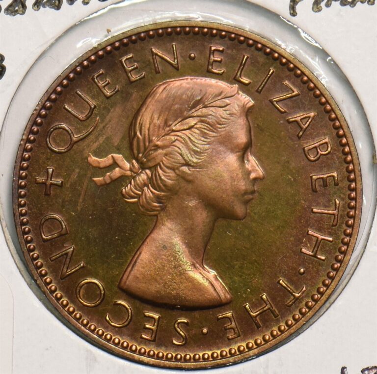 Read more about the article New Zealand 1953 1/2 Penny Elizabeth II 491594 combine shipping