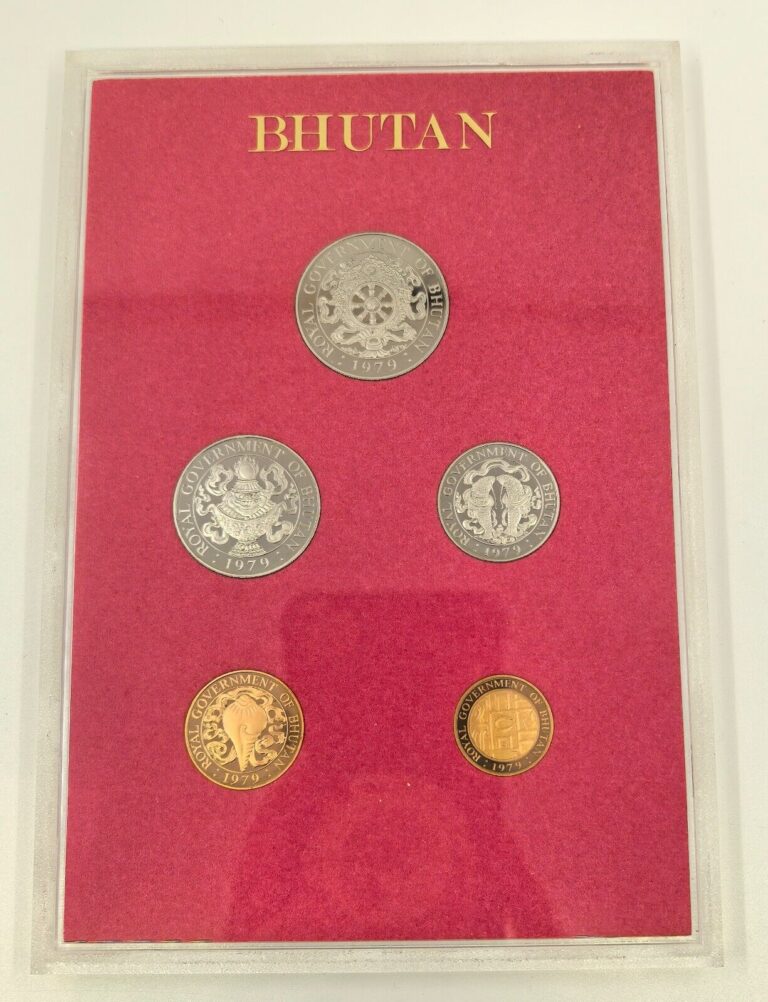 Read more about the article KINGDOM OF BHUTAN 5 Coins 1979 Proof Set KM PS6