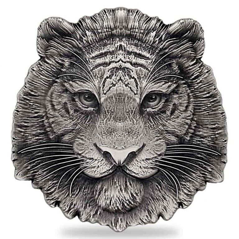 Read more about the article 2022 Chad TIGER Hi Relief Shaped 1 Oz Silver Coin 5000 Francs