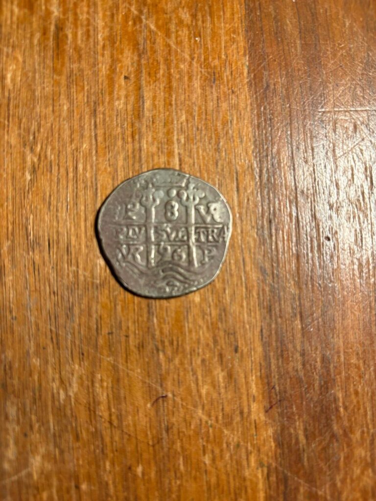 Read more about the article Original Spanish 1696 Piece of Eight Reales Silver Treasure Coin; RARE