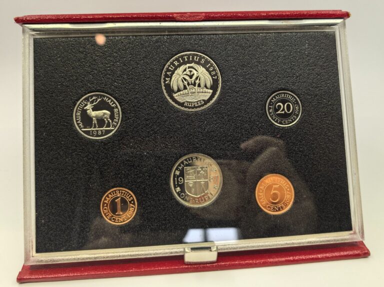 Read more about the article MAURITIUS 6 Coins 1987 Proof Set KM PS6