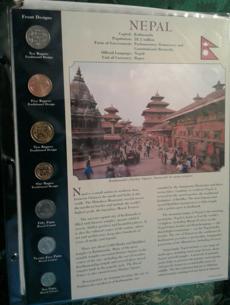 Read more about the article Coins from Around the World Nepal 1996 – 2001 BU UNC 10  5 Rupees 1997 2 Rp 2001