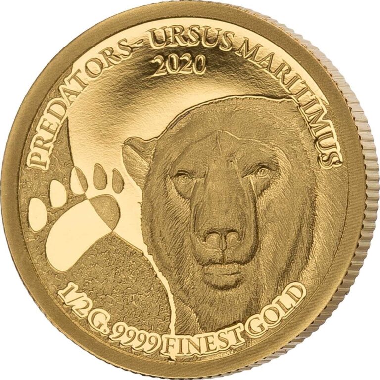 Read more about the article 2020 Senegal Gold Coin Polar Bear Ursus Predators Proof Wildlife WWF ULTRA RARE