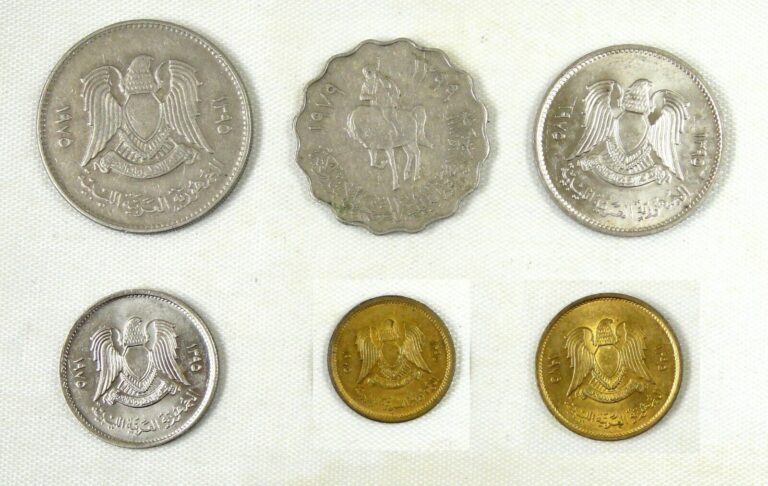 Read more about the article Libya Coins Lot of 6 Pieces Eagle and Equitation