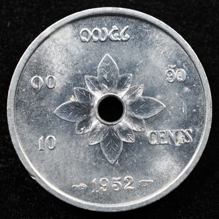 Read more about the article Laos 10 Cents 1952  Coin  Inv#E813