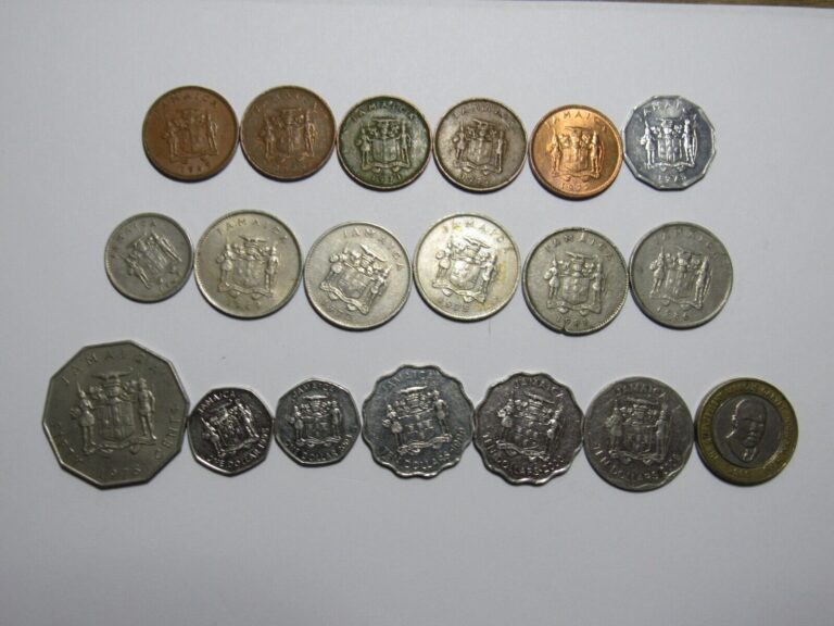 Read more about the article Lot of 19 Different Jamaica Coins – 1969 to 2008 – Circulated