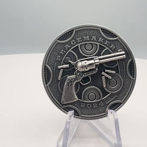 Read more about the article 2024 Cameroon Peacemaker UHR Antiqued 1 oz Silver Coin