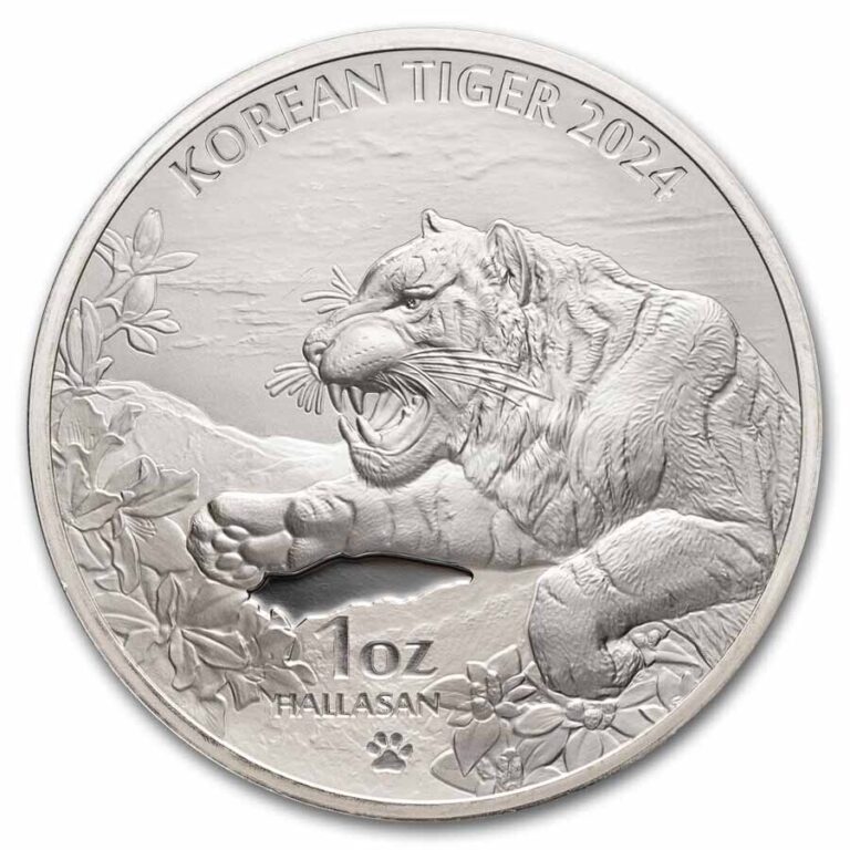 Read more about the article 2024 South Korea 1 oz Silver Tiger BU