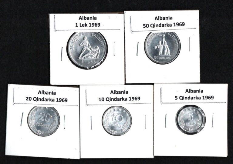 Read more about the article ALBANIA 1969 SET OF 5 COINS