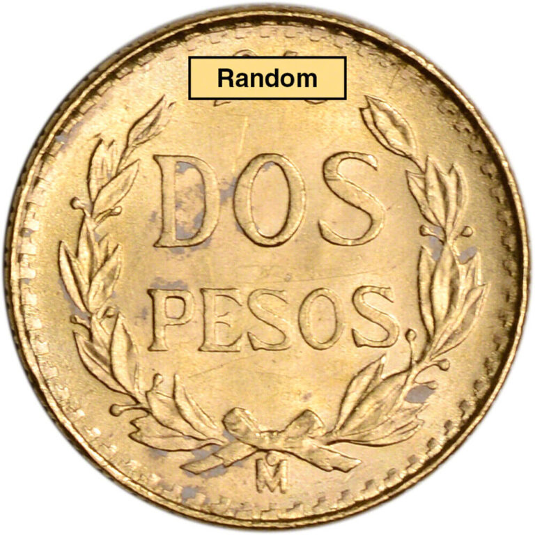 Read more about the article Mexico Gold 2 Pesos .0482 oz – XF/AU – Random Date