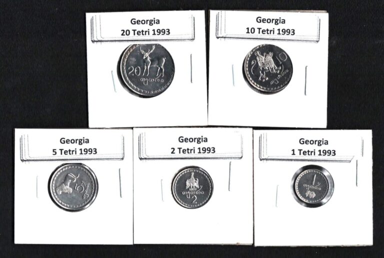 Read more about the article GEORGIA 1993 SET OF 5 COINS