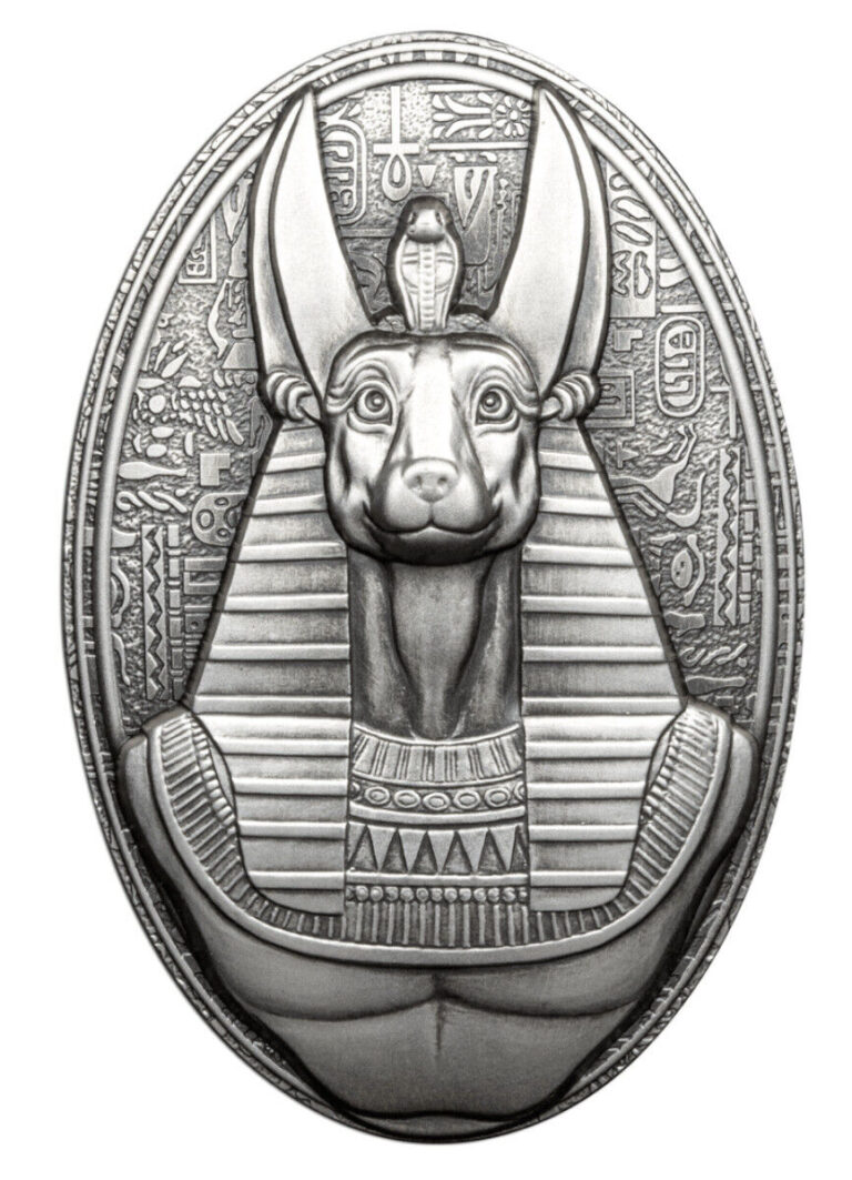 Read more about the article 2023 Djibouti Lord of the Sacred Land Anubis 3oz Silver Coin