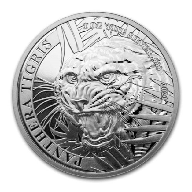 Read more about the article 2021 Laos Tiger 1 oz .999 Silver BU Coin Panthera Tigris