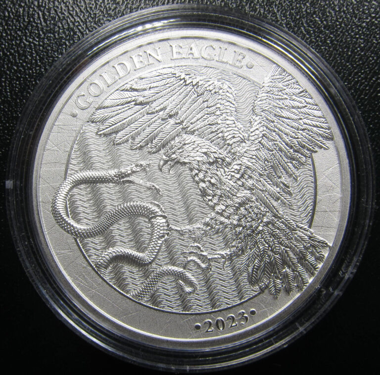 Read more about the article 2023 Malta Golden Eagle Snake 1oz .999 Pure Silver ✪GEM BU✪ 5 Euros Legal Tender