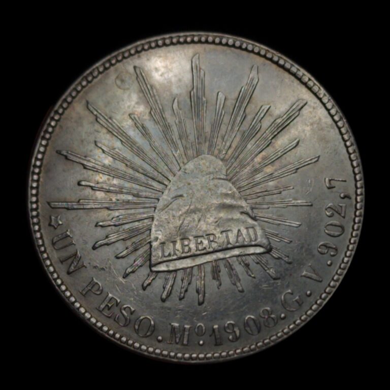 Read more about the article 1908 Mo Mexico Silver Peso
