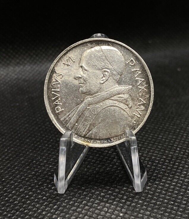 Read more about the article 1968 Vatican City 500 Lire Paul VI World Silver Coin AU Cond D0023