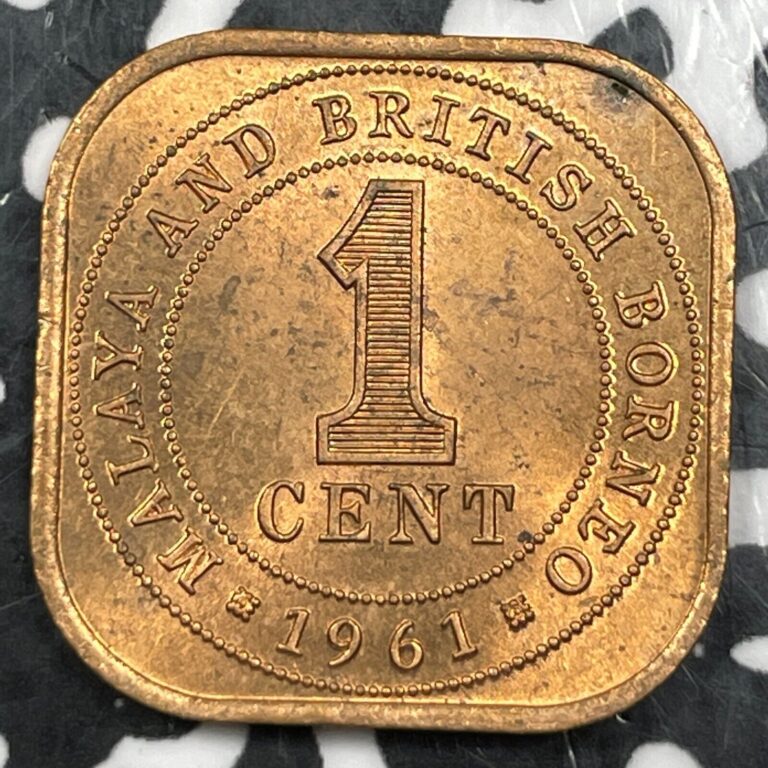 Read more about the article 1961 Malaya and British Borneo 1 Cent (Many Available) High Grade! (1 Coin Only)