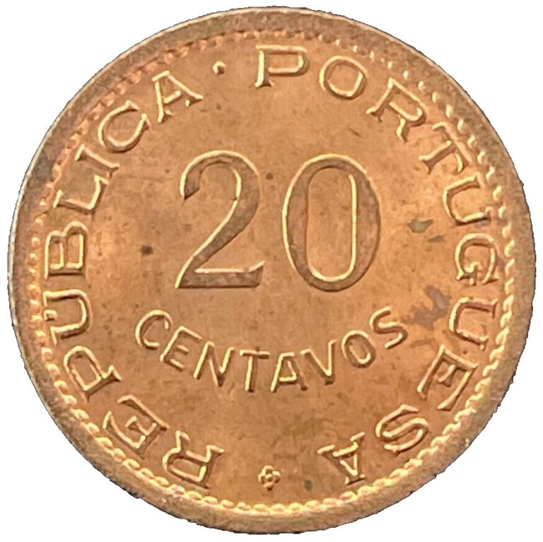 Read more about the article 1948 Angola Coin 20 Centavos KM# 71 Africa Foreign Coins Exact Shown Free Ship