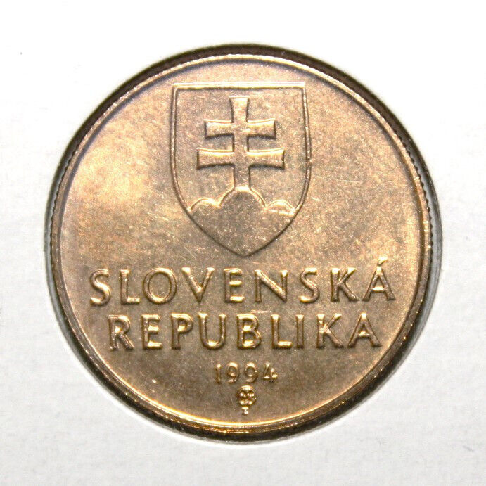 Read more about the article S7 – Slovakia 1 Koruna 1994 Brilliant Unc. Coin – Madonna Holding Child *** Nice