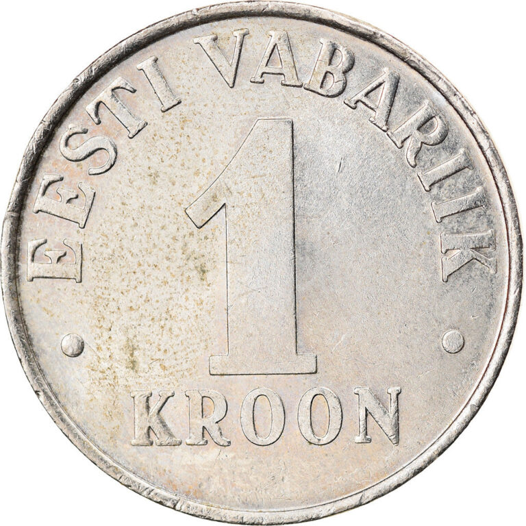 Read more about the article Estonian Coin Estonia 1 Kroon | Lions | 1992 – 1995