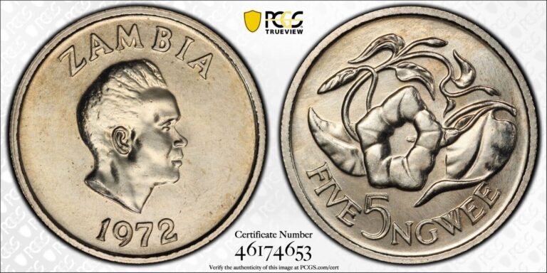 Read more about the article 1972 ZAMBIA 5  10  20 Ng SET (3) all PCGS SP66 – KINGS NORTON MINT COLLECTION